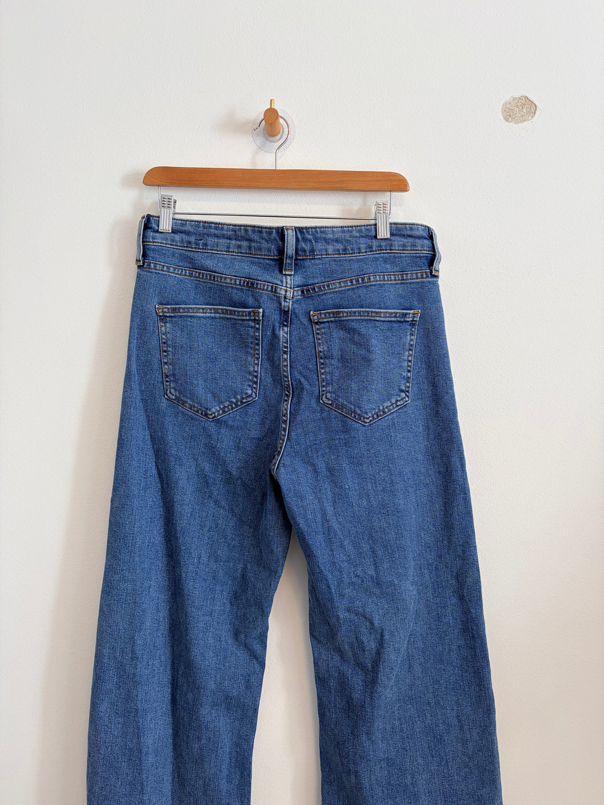 Zara Wide Leg Jeans blau Gr. 34