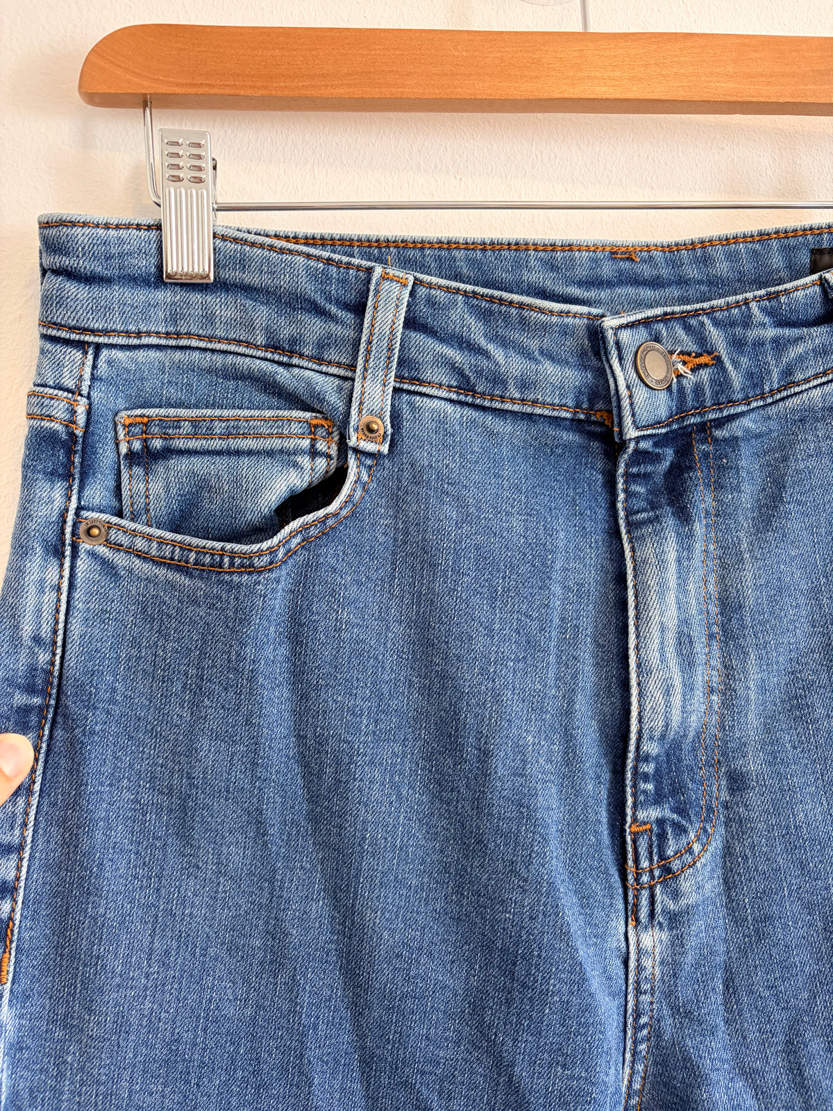 Zara Wide Leg Jeans blau Gr. 34
