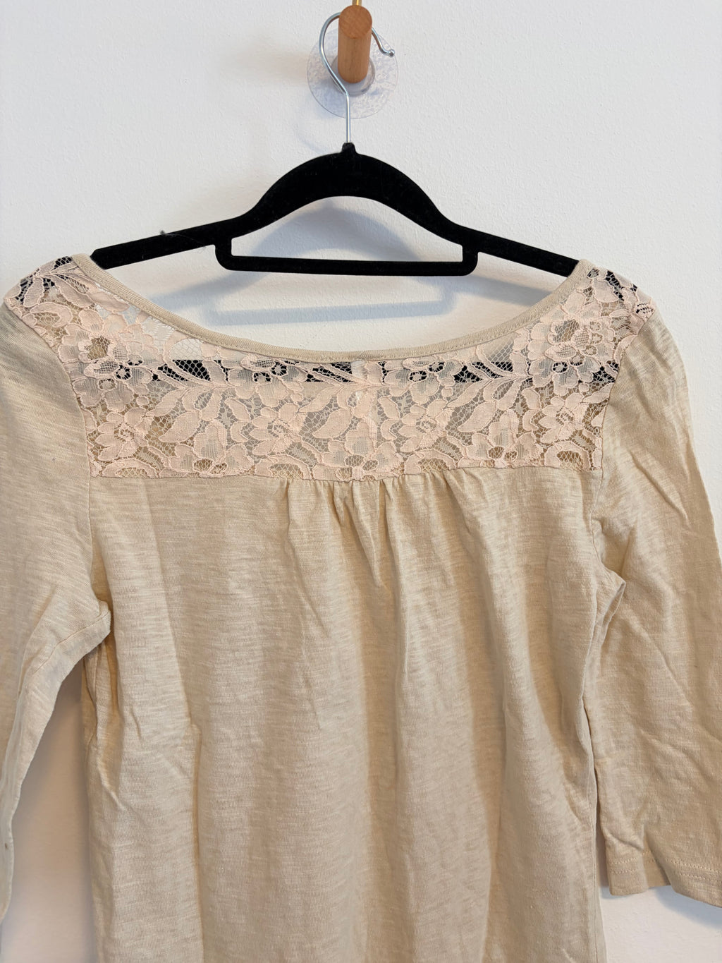 Vero Moda Longsleeve mit Spitze 3/4 Arm Gr. XS