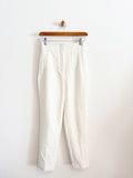 Zara weiße Bügelfaltenhose Hoher Bund Gr. XS